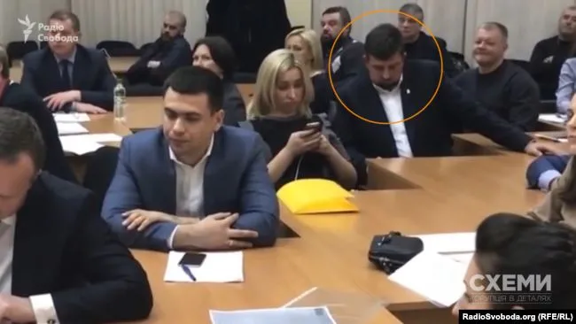 Олег Недава на засіданні, де розглядали апеляцію «Еконіки»